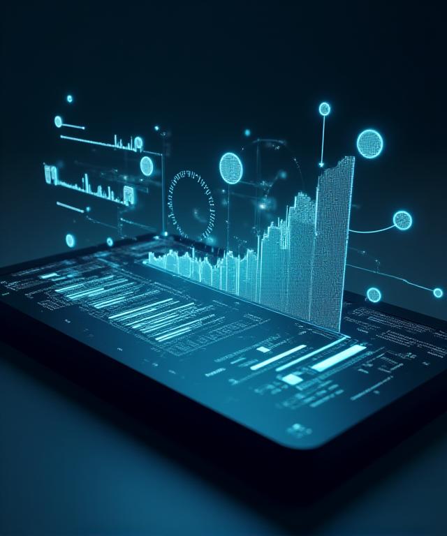 Advanced AI data visualization and operational health metrics