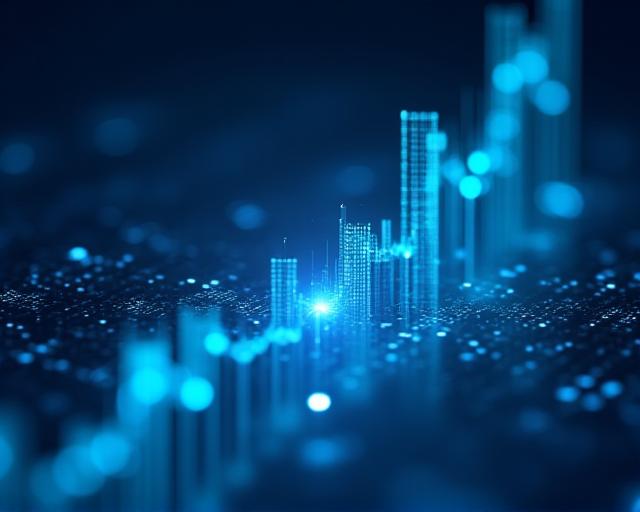 Data visualization dashboard showing business growth metrics